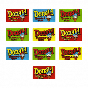 Набір Жувальна Гумка Donald Bubble Gum 10шт Red Blue Yellow Green 4,5g Набір Жувальна Гумка Donald Bubble Gum 10шт Red Blue Yellow Green 4,5g - Retromagaz