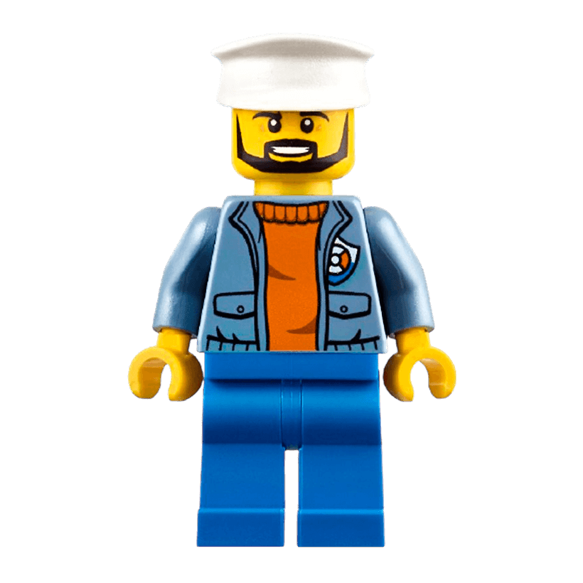Фигурка Lego Coast Guard 973pb2864 Ship Captain City cty0864 Б/У - Retromagaz