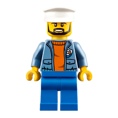 Фигурка Lego 973pb2864 Ship Captain City Coast Guard cty0864 Б/У - Retromagaz