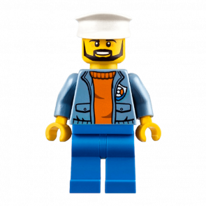 Фигурка Lego 973pb2864 Ship Captain City Coast Guard cty0864 Б/У