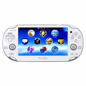 Консоль Sony PlayStation Vita Модифицированная 64GB White + 5 Встроенных Игр Б/У Отличный
