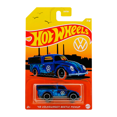 Тематическая Машинка Hot Wheels '49 Volkswagen Beetle Pickup Volkswagen 1:64 HDH46 Blue - Retromagaz