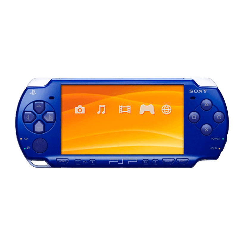 Консоль Sony PlayStation Portable Slim PSP-2ххх Модифікована 32GB Metallic Blue Б/У - Retromagaz