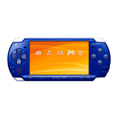 Консоль Sony PlayStation Portable Slim PSP-2ххх Модифікована 32GB Metallic Blue + 5 Вбудованих Ігор Б/У - Retromagaz