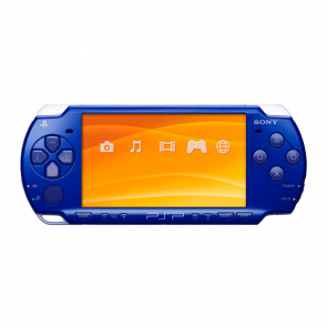 Консоль Sony PlayStation Portable Slim PSP-2ххх Модифікована 32GB Metallic Blue + 5 Вбудованих Ігор Б/У