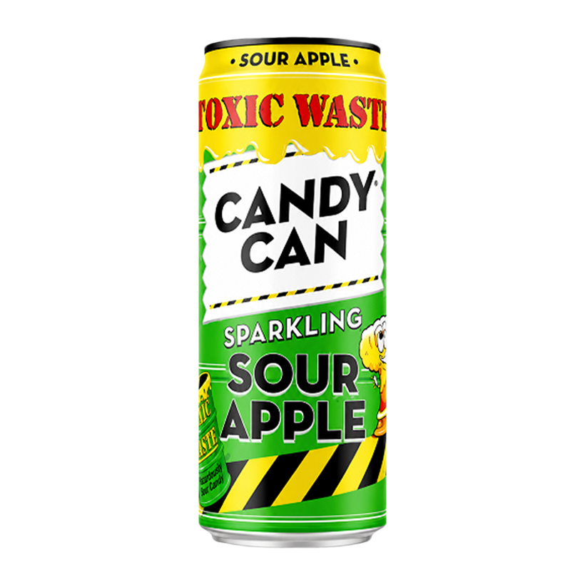 Напиток Candy Can x Toxic Waste Sparkling Sour Apple 330ml - Retromagaz