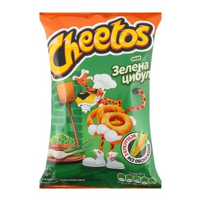 Снеки Cheetos Кукурузные со Вкусом Зеленого Лука 55g - Retromagaz