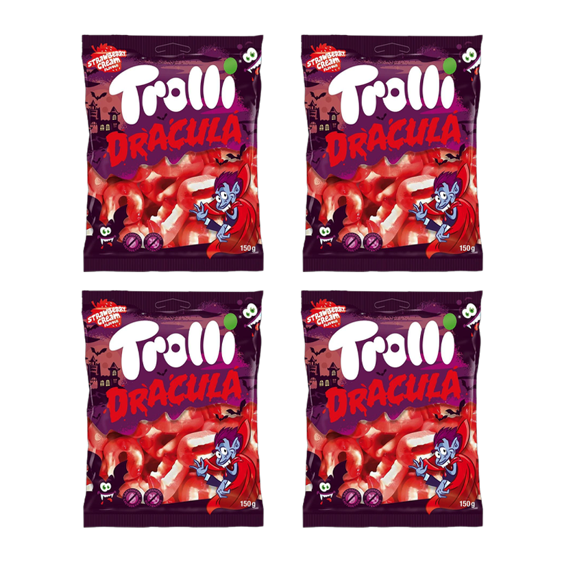 Набор Конфеты Жевательные 4шт Trolli Dracula 150g - Retromagaz