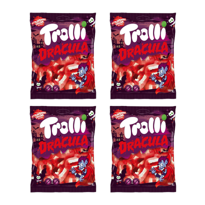 Набір Цукерки Жувальні 4шт Trolli Dracula Halloween 150g - Retromagaz