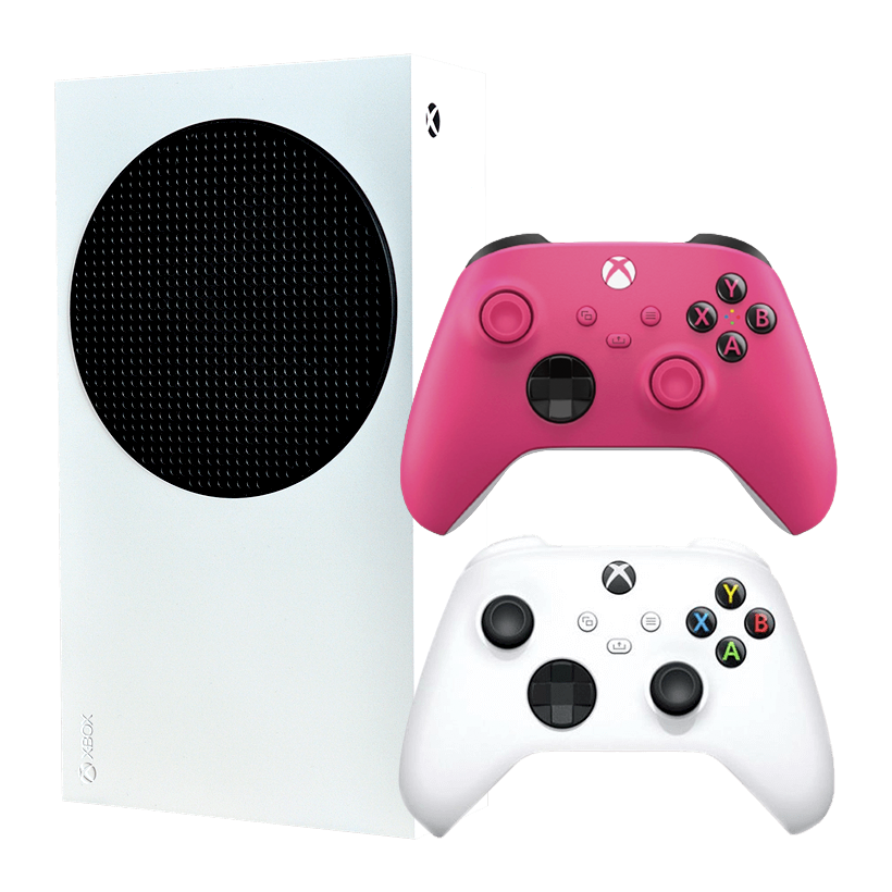 Набір Консоль Microsoft Xbox Series S 512GB White Новий  + Геймпад Бездротовий Controller Deep Pink - Retromagaz