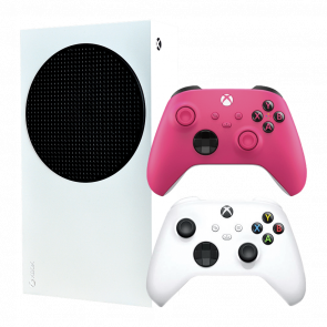 Набір Консоль Microsoft Xbox Series S 512GB White Новий  + Геймпад Бездротовий Controller Deep Pink - Retromagaz