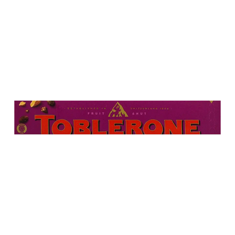 Шоколад Toblerone Молочний з Родзинками та Подрібненим Горіхом 100g - Retromagaz