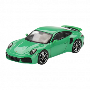 Машинка Premium MINI GT Porsche 911 Turbo S 1:64 MGT00525-R Green - Retromagaz