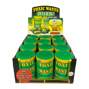 Набор Конфеты 12шт Toxic Waste Green Sour Candy 42g