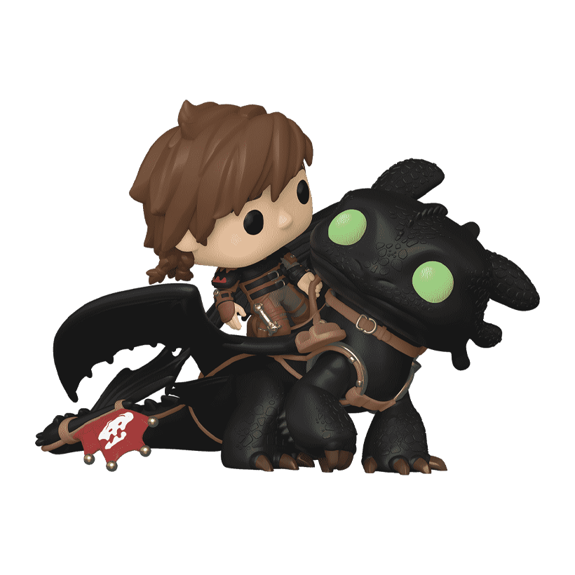 Фигурка FUNKO POP! Как Приручить Дракона Делюкс Иккинг с Беззубиком How to Train Your Dragon Rides Deluxe Hiccup with Toothless 149mm 123 81181 - Retromagaz