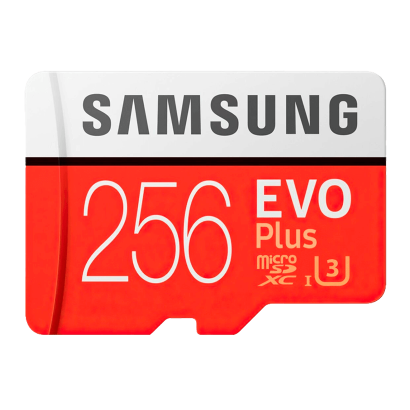 Карта Памяти Samsung EVO Plus microSDXC Class 10 256GB Red Б/У Отличный - Retromagaz