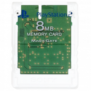 Карта Пам'яті Sony PlayStation 2 SCPH-10020 Clear 8MB Crystal Б/У - Retromagaz