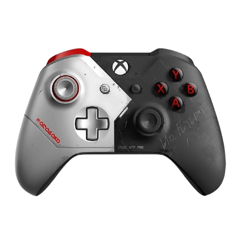 Геймпад Бездротовий Microsoft Xbox One Cyberpunk 2077 Limited Edition Version 2 Black White Б/У - Retromagaz