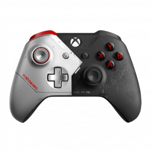 Геймпад Беспроводной Microsoft Xbox One Cyberpunk 2077 Limited Edition Version 2 Black White Б/У
