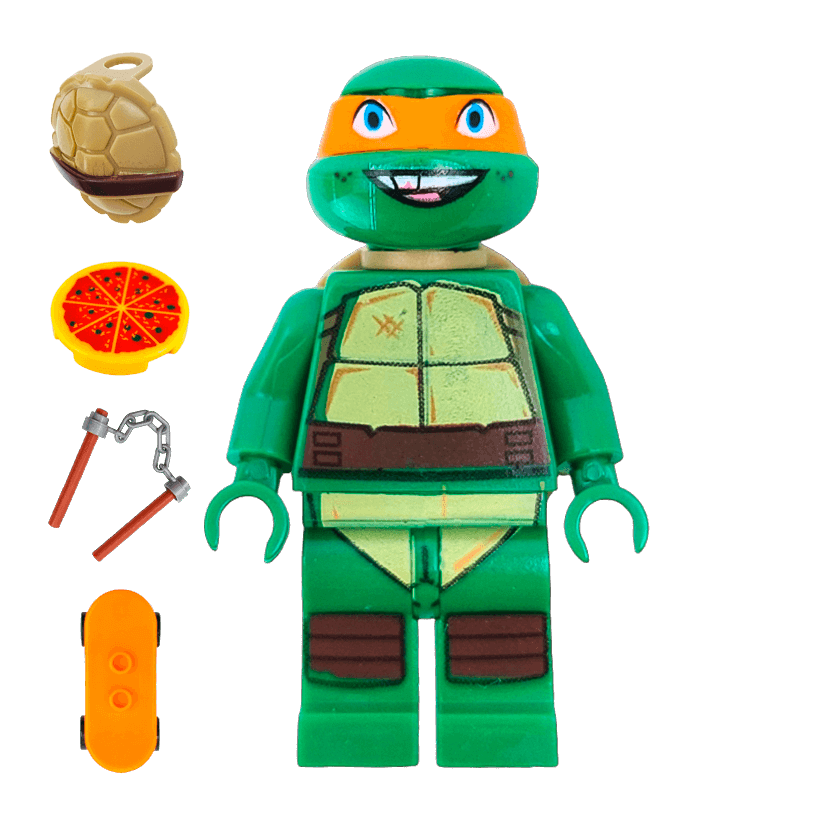 Фигурка RMC Teenage Mutant Ninja Turtles Michelangelo Cartoons tnmtr004 Новый - Retromagaz