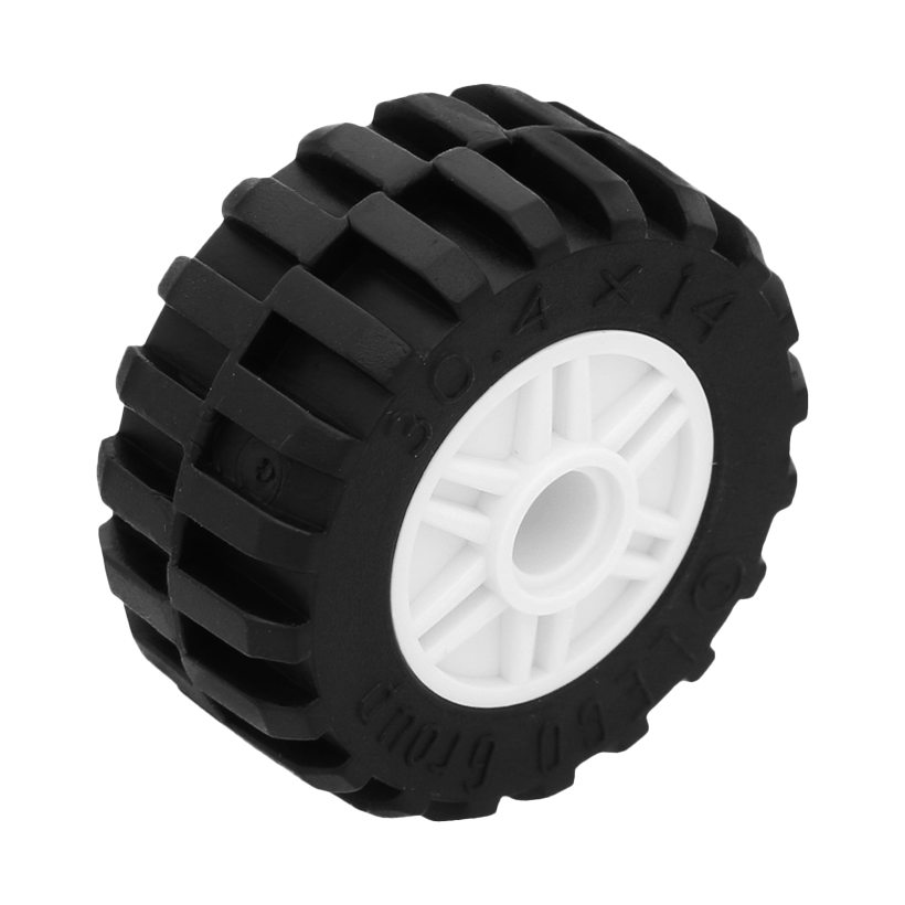 Колесо 10шт Lego Збірне 18mm D. x 14mm 55981c05 4490141 6260609 92402 4619323 White Б/У - Retromagaz