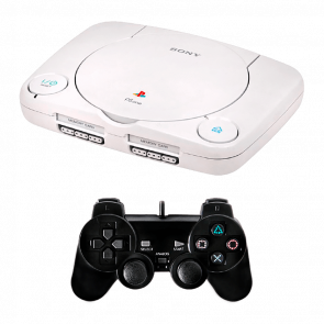 Консоль Sony PlayStation 1 Slim SCPH-1xx Не Модифікована Europe White Б/У Хороший - Retromagaz