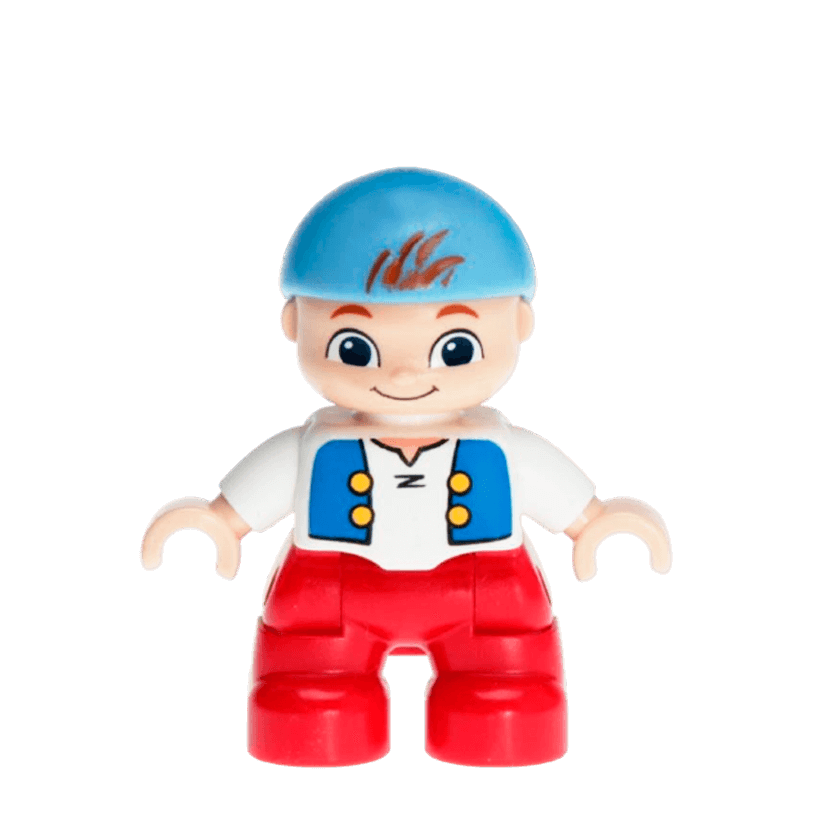 Фигурка Lego Boy Cubby Never Land Pirates Duplo 47205pb027 Б/У - Retromagaz