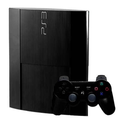 Консоль Sony PlayStation 3 Super Slim Модифікована 160GB Black + 5 Вбудованих Ігор Б/У Хороший - Retromagaz