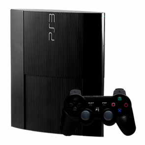 Консоль Sony PlayStation 3 Super Slim Модифицированная 160GB Black + 5 Встроенных Игр Б/У Хороший
