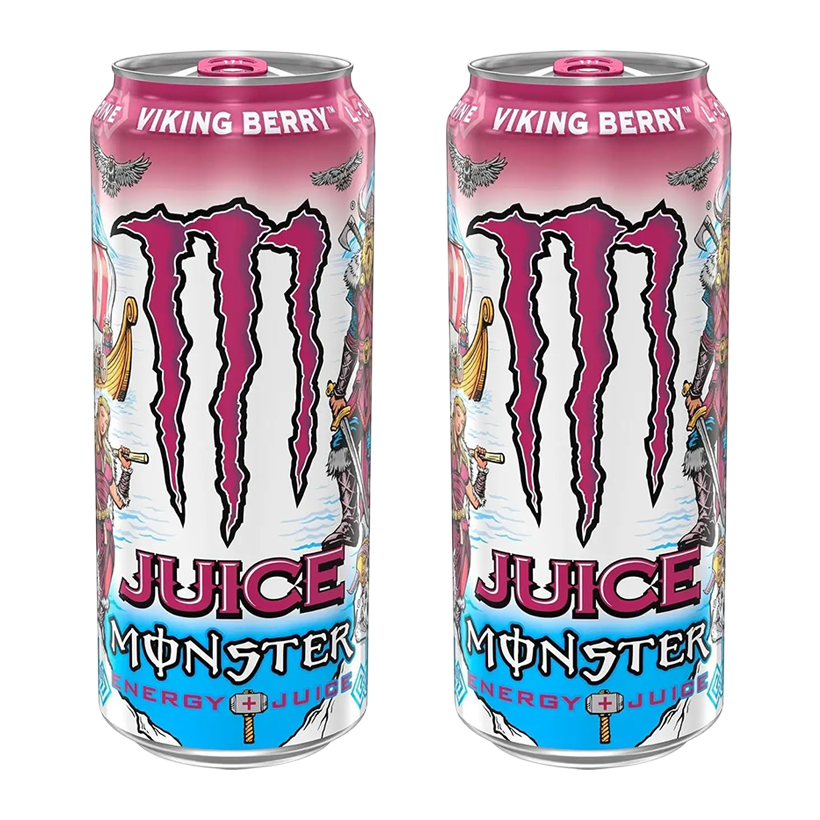 Набор Напиток Энергетический 2шт Monster Energy Juice Viking Berry 500ml - Retromagaz