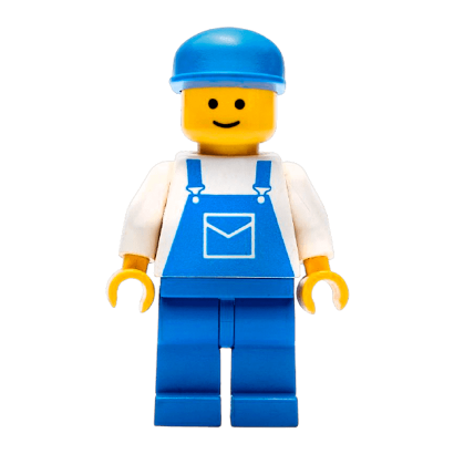 Фігурка Lego People 973pb0201 Overalls Blue with Pocket City trn026 Б/У - Retromagaz
