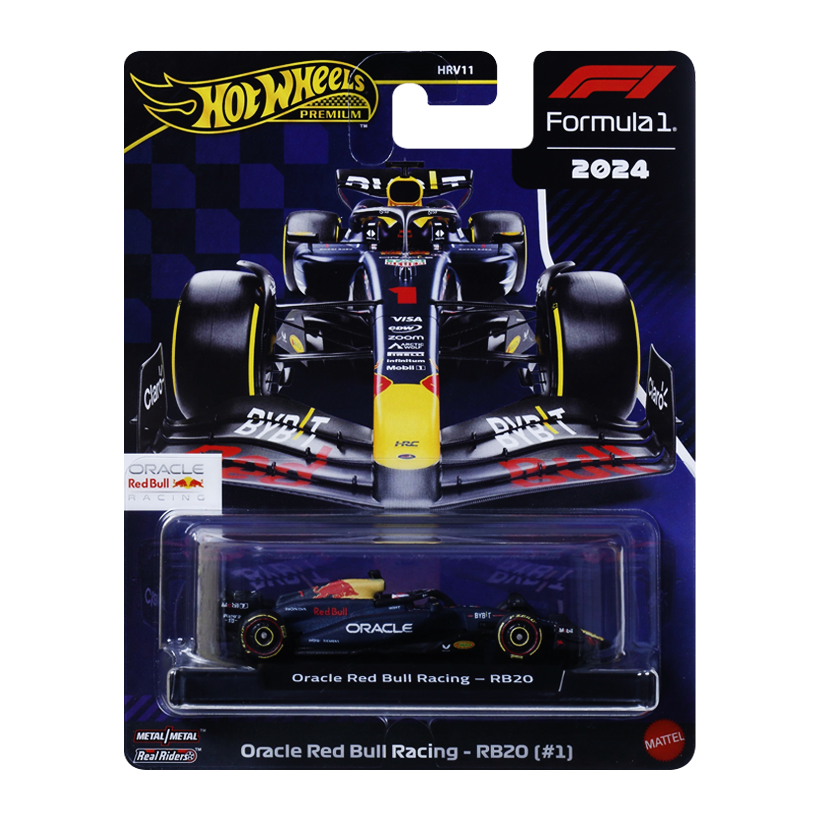 Машинка Premium Hot Wheels Oracle Red Bull Racing - RB20 (#1) 1:64 JBM12 Blue - Retromagaz