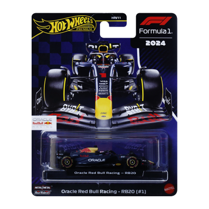 Машинка Premium Hot Wheels Oracle Red Bull Racing - RB20 (#1) Formula One Collection 1:64 JBM12 Blue - Retromagaz