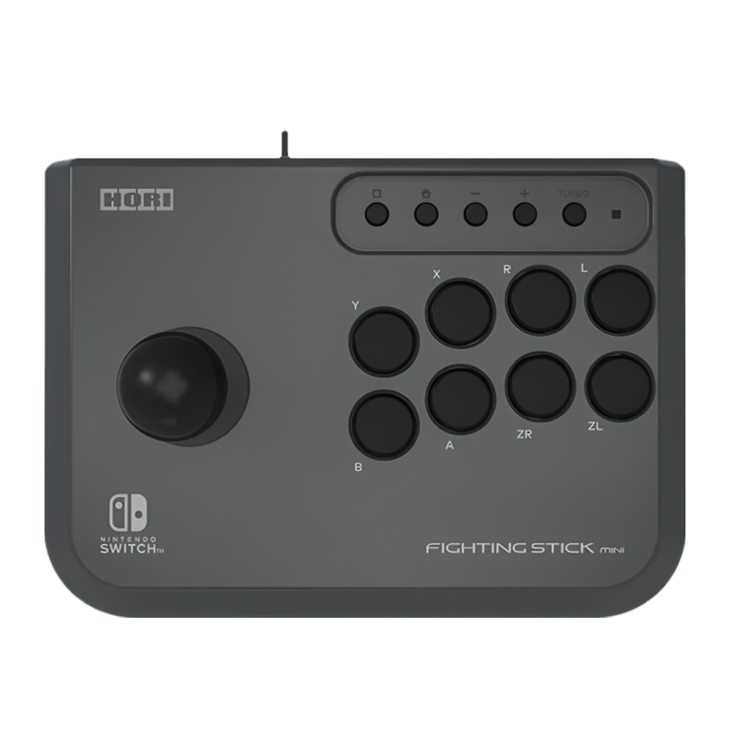 Контролер Дротовий Hori Switch Fighting Stick Mini NSW-149U Grey 2.5m Б/У - Retromagaz
