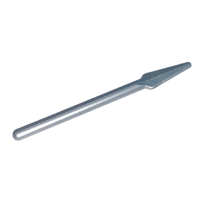Зброя 4шт Lego Спис Pike Round End 4497 4267358 4611883 Flat Silver Б/У - Retromagaz
