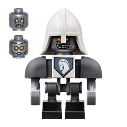 Фигурка Lego Denizens of Knighton Lance Bot White Helmet Nexo Knights nex091 Б/У - Retromagaz