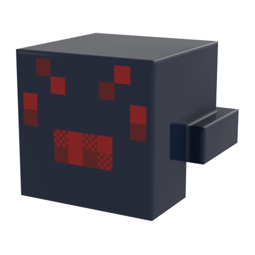 Фигурка 2шт Lego Minecraft Creature Head Pixelated with Dark Red Face Spider Games 19727pb001 Б/У - Retromagaz