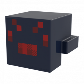 Фигурка Lego Minecraft Creature Head Pixelated with Dark Red Face Spider Games 19727pb001 2шт Б/У