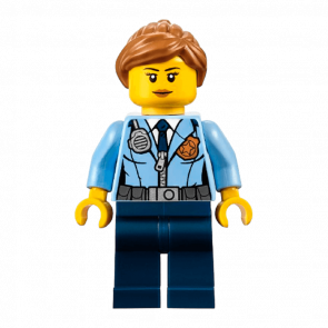Фигурка Lego City Police 973pb2161 Officer Female Jacket with Dark Blue Tie cty0620 Б/У Нормальный