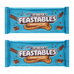 Набір Батончик 2шт MrBeast Feastables Peanut Butter King Size 60g