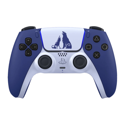 Геймпад Беспроводной Sony PlayStation 5 DualSense God of War Ragnarok Limited Edition White Blue Б/У - Retromagaz
