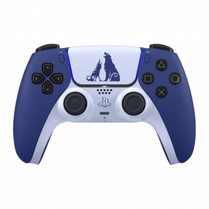 Геймпад Бездротовий Sony PlayStation 5 DualSense God of War Ragnarok Limited Edition White Blue Б/У - Retromagaz