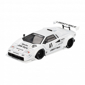Машинка Premium MINI GT Lamborghini Countach LB-WORKS 1:64 MGT00966-CH White - Retromagaz