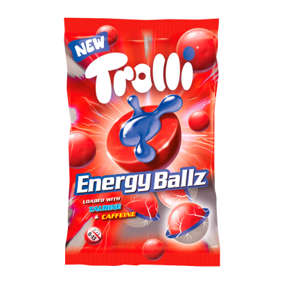 Цукерки Жувальні Trolli з Енергетиком Energy Ballz 75g - Retromagaz