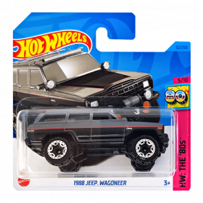 Машинка Базовая Hot Wheels '88 Jeep Wagoneer The `80S 1:64 HKG86 Dark Grey - Retromagaz