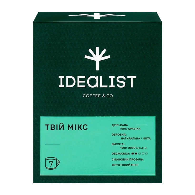 Дрип-кофе Idealist Coffee Co Твой Микс 7 Дрипов 84g - Retromagaz