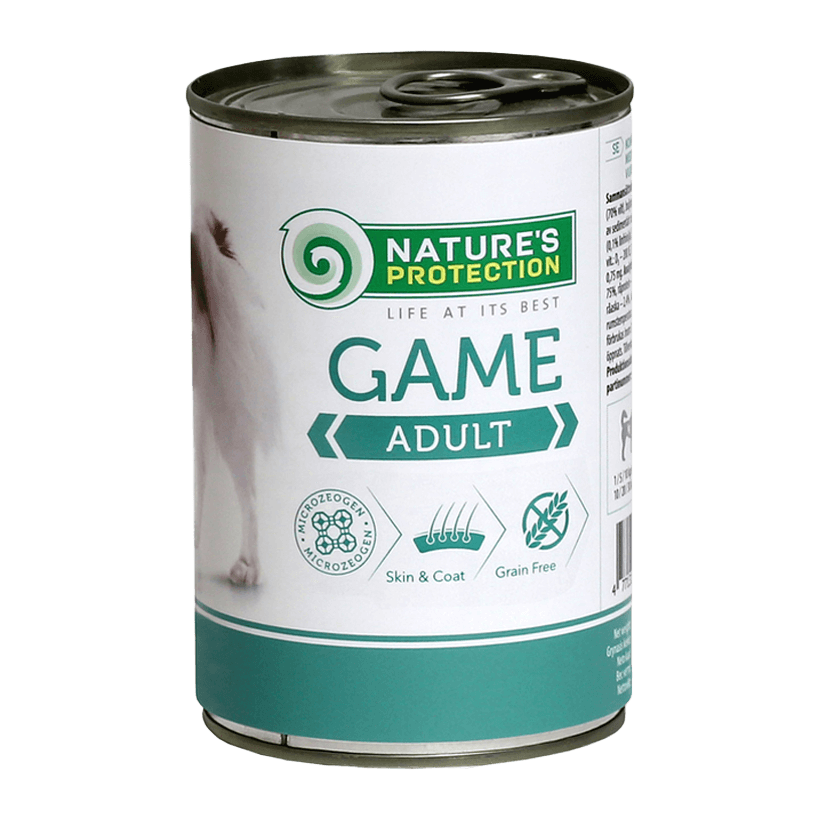 Влажный Корм Nature's Protection для Собак с Пищевой Аллергией Nature's Protection Adult Game 400g - Retromagaz