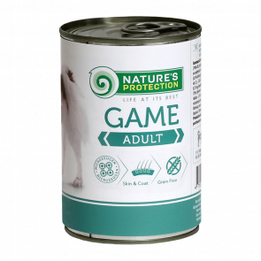 Влажный Корм для Собак с Пищевой Аллергией Nature's Protection Adult Game 400g - Retromagaz