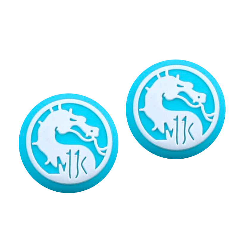 Накладки на Стіки 2шт RMC Mortal Kombat PlayStation Xbox Light Blue - Retromagaz