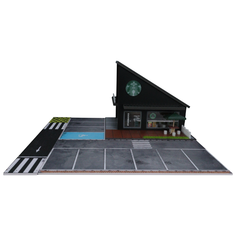 Діорама G-Fans Cafe Starbucks Кав'ярня з Підсвіткою 1:64 - Retromagaz